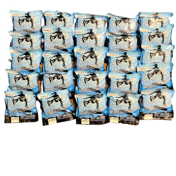 (25 Packs) Braille Skateboarding Mini Collectible Boards-Series 1‎ Mystery Packs - Picture 1 of 5